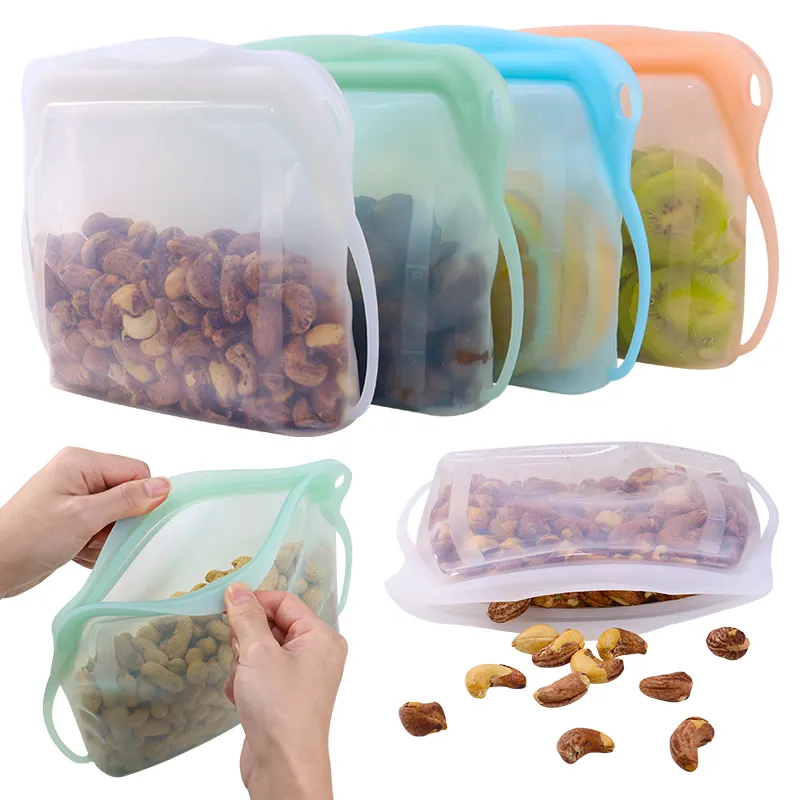 Leakproof Food Grade Silicone Bag With Custom Logo Manufacturer4