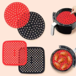 Custom Silicone Compression Molding Reusable Silicone Air Fryer Liners Factory5