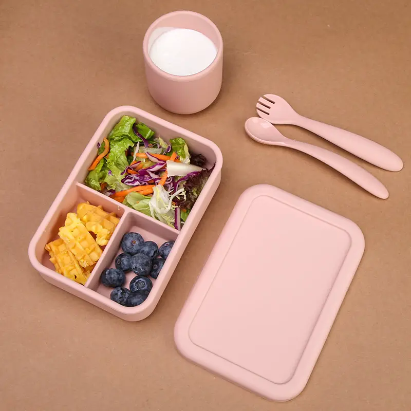 OEM Reusable Silicone Snack Containers with Airtight Lids Manufacturers4