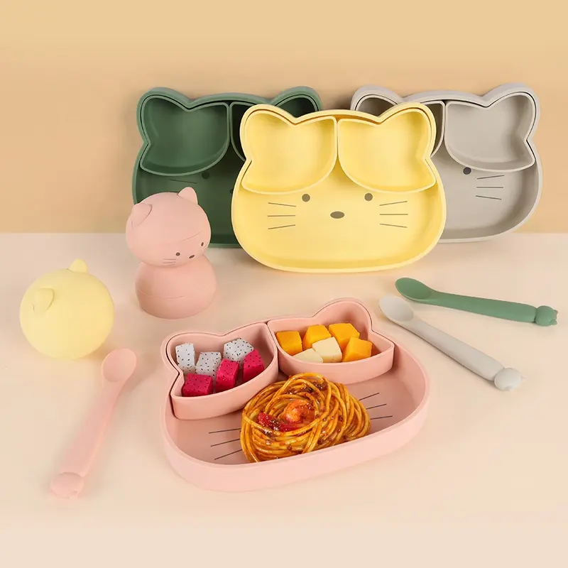 Personalized Silicone Dining Plate for Children Care Solution Factory1
