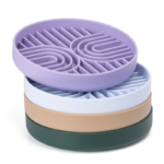 Custom Logo Pet Licking Bowls with with Suction Cups Factory1