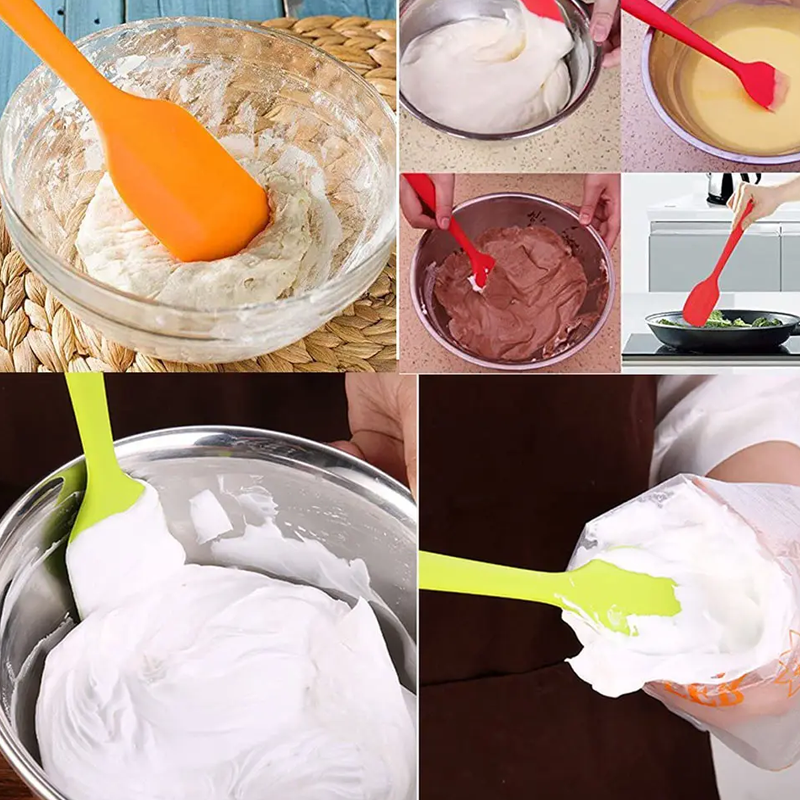 Heat Resistant Flexible Silicone Food Spatulas for Kitchen Usage Factory 5