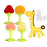 BPA Free Silicone Baby Teether with Custom Logo for Kid Care Solution Suppliers2