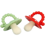 Customized BPA Free Mushroom Silicone Teether for Infants Care Solution In Bulk Order2