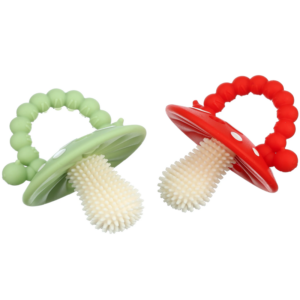 Customized BPA Free Mushroom Silicone Teether for Infants Care Solution In Bulk Order2
