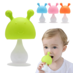 Customized BPA Free Mushroom Silicone Teether for Infants Care Solution In Bulk Order4
