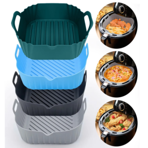 Personalized Silicone Air Fryers Liner Basket With Handle in Bulk Order Manufacturers1