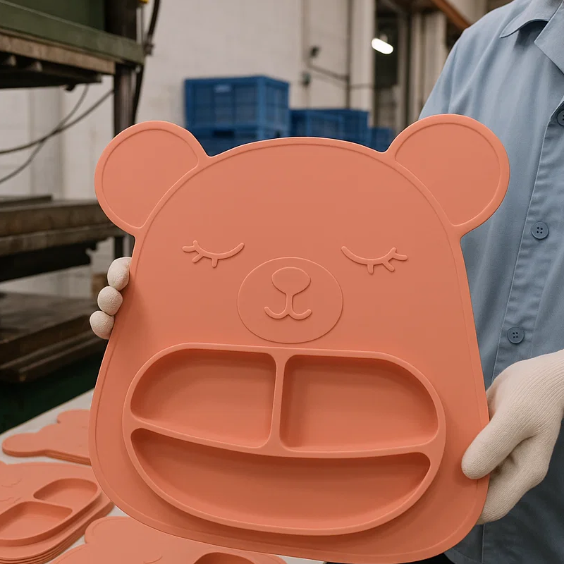 What Steps Ensure High-Quality Production of Custom Silicone Baby Placemats at Milosilicone12