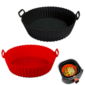 White Label Reusable Air Fryer Silicone Basket Liner Mat for Cooking Kitchen Utensil Accessories Suppliers1