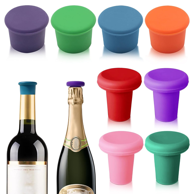 Custom Reusable Silicone Wine Seal Cover Stoppers for Wine Bottles Applications Manufacturing 4