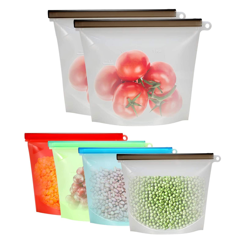Customized Reusable BPA Free Silicone Food Storage Bags in Bulk Order Manufacturing4
