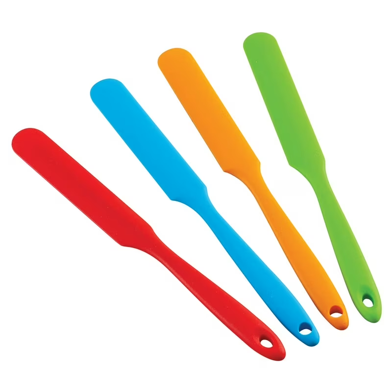 OEM Heat-resistance Silicone Jar Spatulas with Long Handle for Kitchen Application Suppliers4