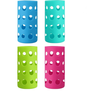 Custom Silicone Bottle Cover Sleeve for Glass Water Bottle in Bulk Order Factory1