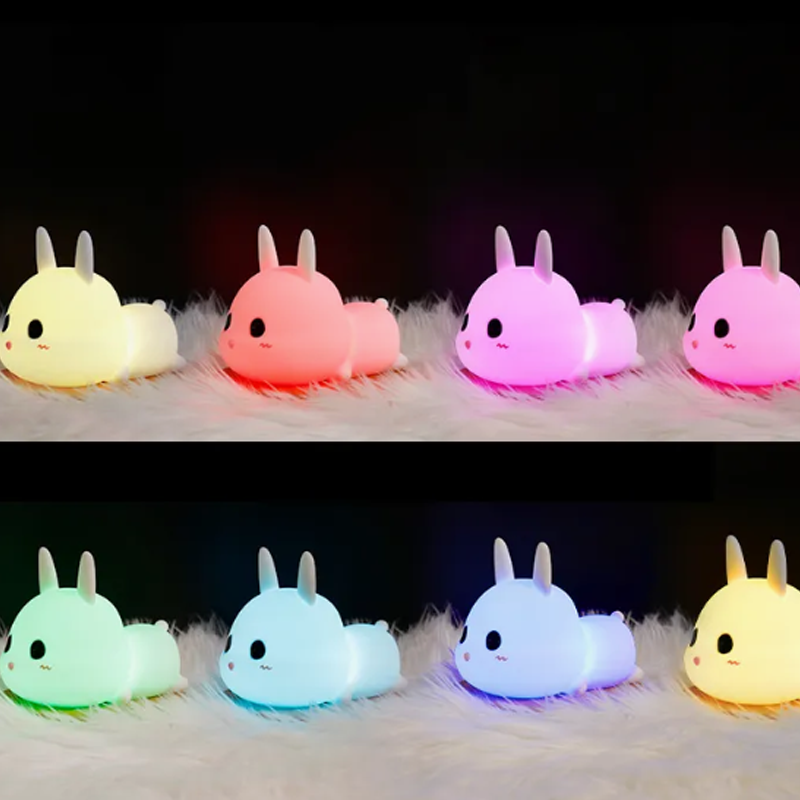 OEM Cartoon Rabbit Silicone Rubber Night Lamps Lights with ISO9001 for Christmas Gift Suppliers1