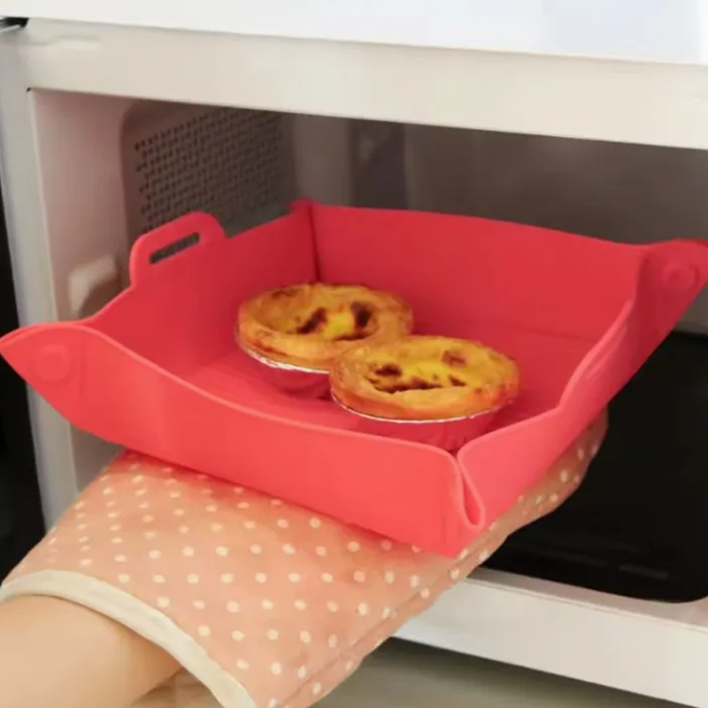 OEM Color Silicone Rubber Air Fryer Liners with Non Stick Surface Treatment Manufacturer4