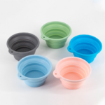 Custom Foldable Silicone Pet Feeding Bowls Pet Traveling2