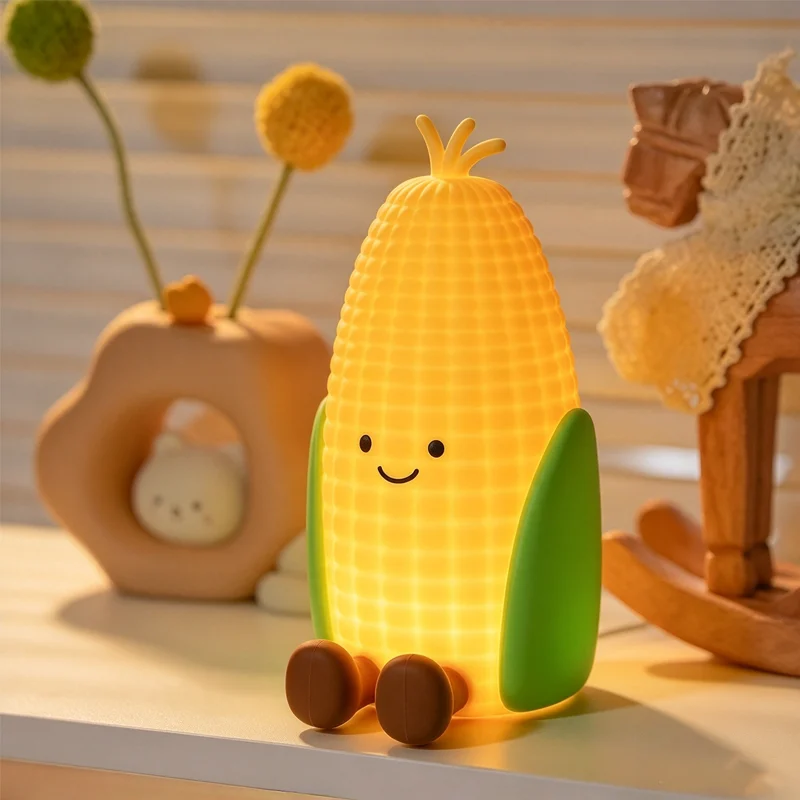 Corn-style clock lamp