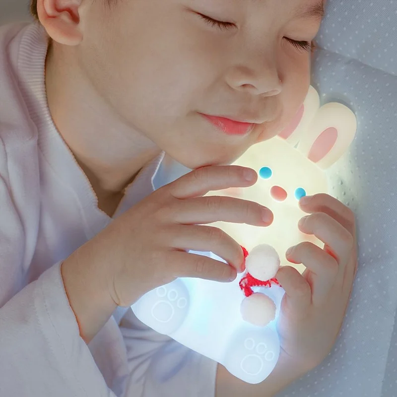 silicone bunny light for baby